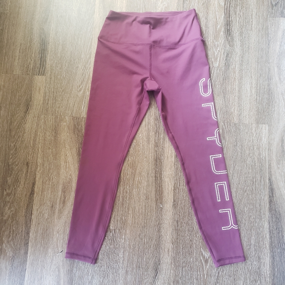 NWOT Spyder Women's High Rise Cargo Leggings Red Maroon Sz S